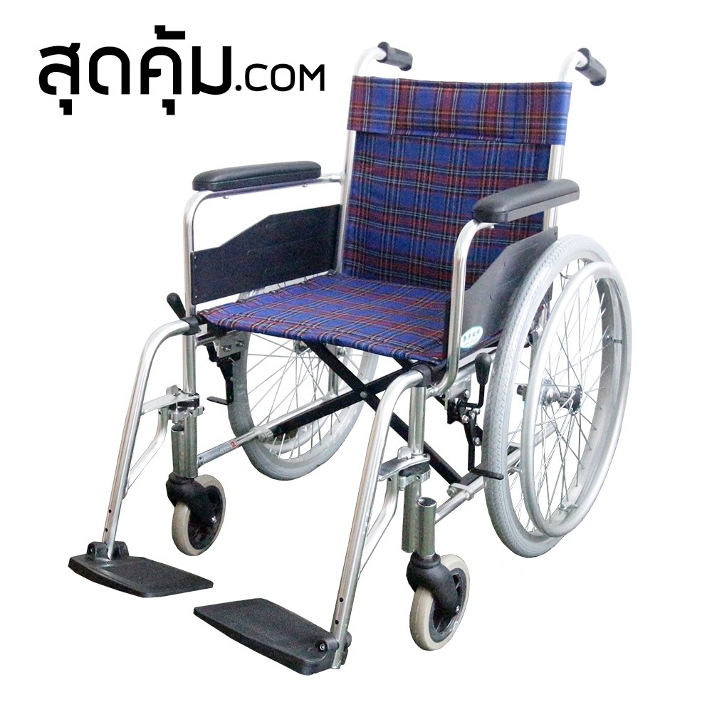 รถเข็นผู้สูงอายุ อลูมิเนียมอัลลอย พับได้ ล้อใหญ่ 22 นิ้ว รุ่น SY-10B